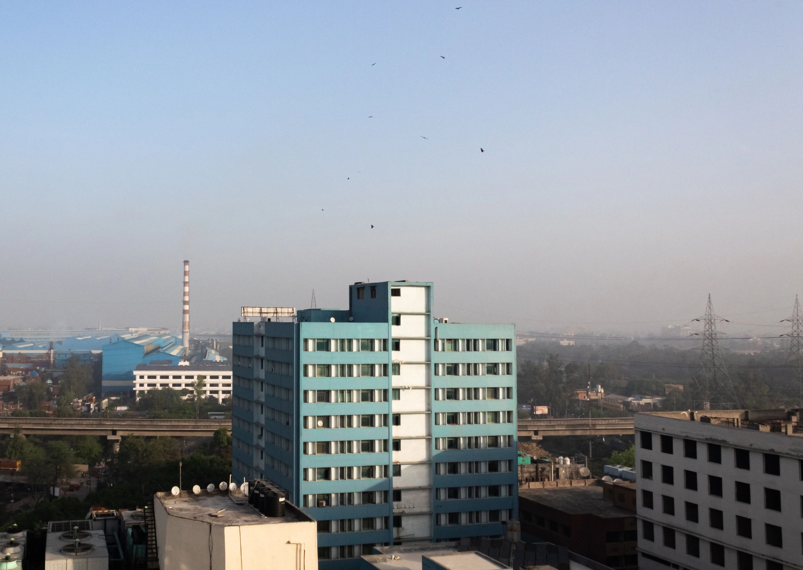 Community building and surrounding area