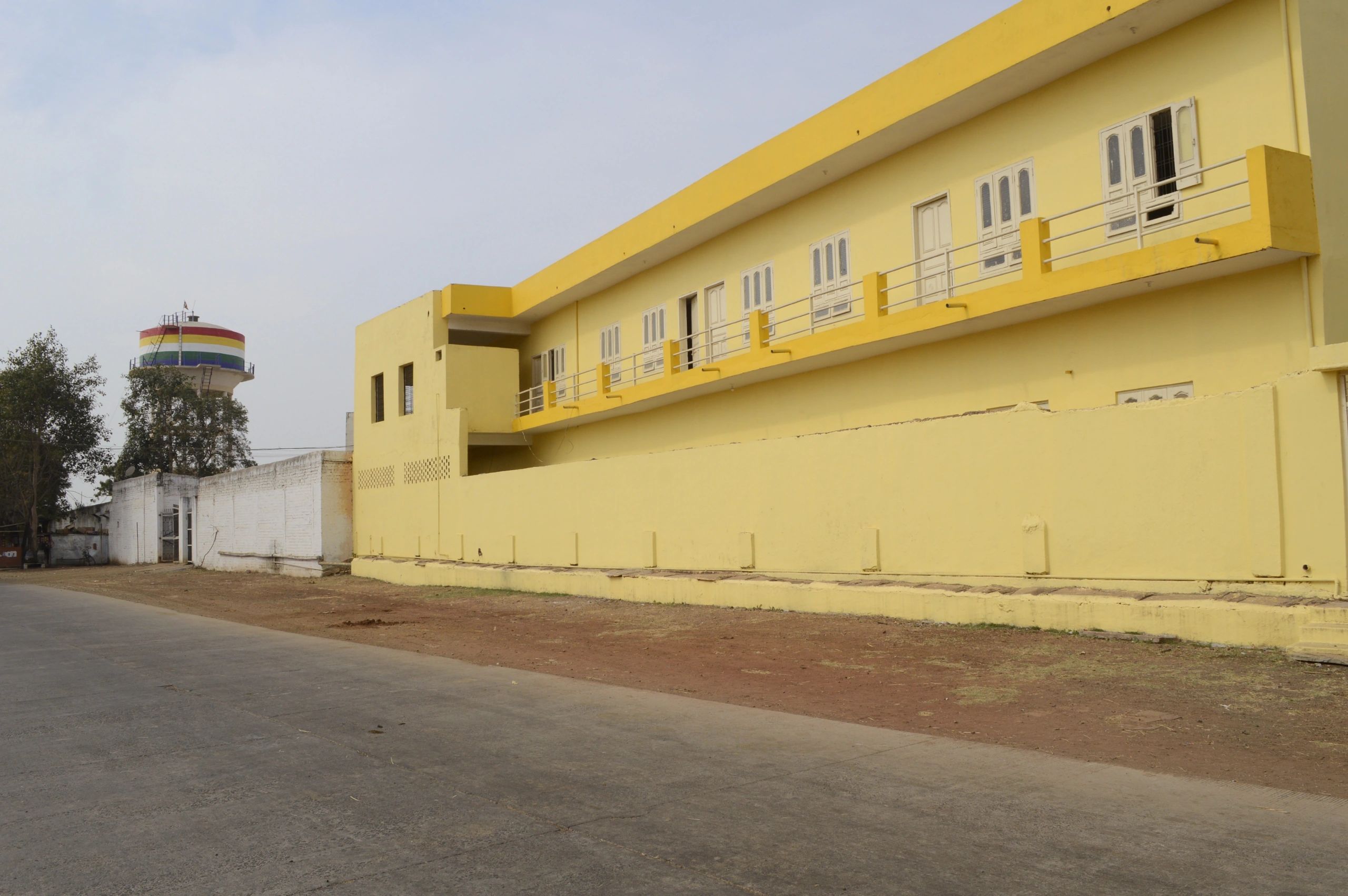 Housing project buildings in an Indian community
